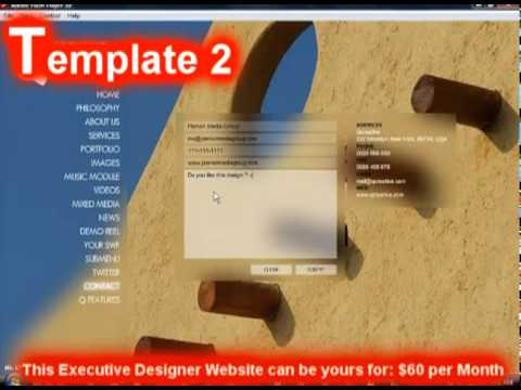 Executive Designer template #2  for xml websites