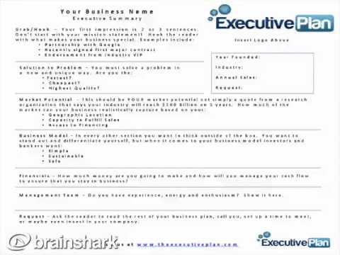 Free Executive Summary Template