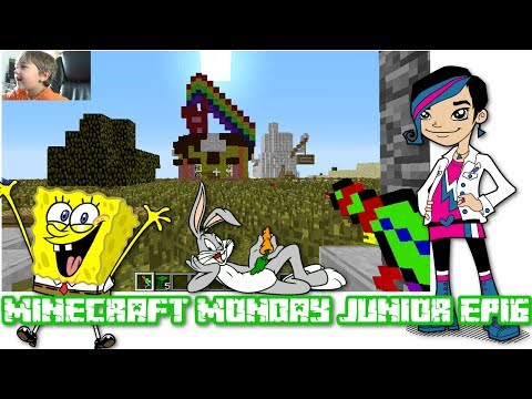 Minecraft Monday Junior EP16 - Spongebob Map / Toon Town Mod