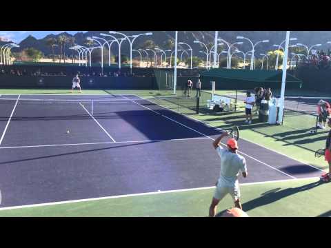 Rafael Nadal 2014 Indian Wells Practice 3.8.14 BNP Paribas Open