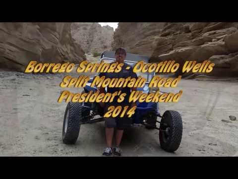 Split Mountain, Ocotillo Wells, President's Weekend,  Mid Travel Manx 2014