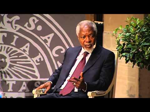 Kofi Annan visited Uppsala University