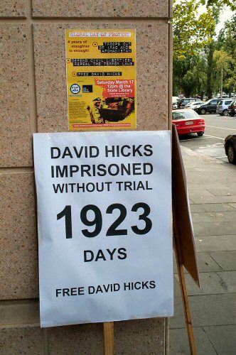 Placard - David Hicks ... 1923 days ...