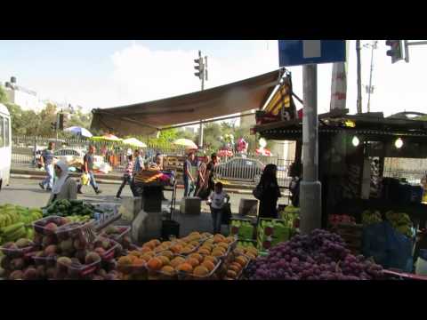 The Market near Damascus (Jerusalem) Gate during the Muslim holiday - Eid al-Adha (عيد الأضحى)