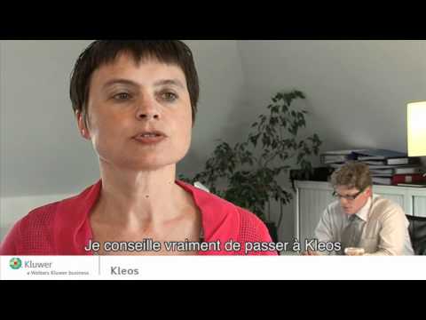 Kluwer Kleos Testimonial French subtitles