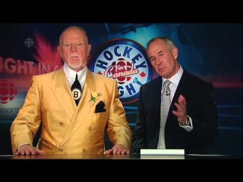 HNIC - Don Cherry Coach's Corner. Reporters Asking Dumb Questions. April 28th 2014. (HD)