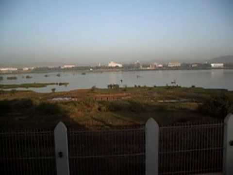 niger river seen balcony villa soudan, bamako, mali