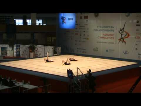 EM 2011 Sports  Aerobics LITHUANIA  Patianikaite Laura Marcinkeviciute Greta Urbonaviciute Rasa