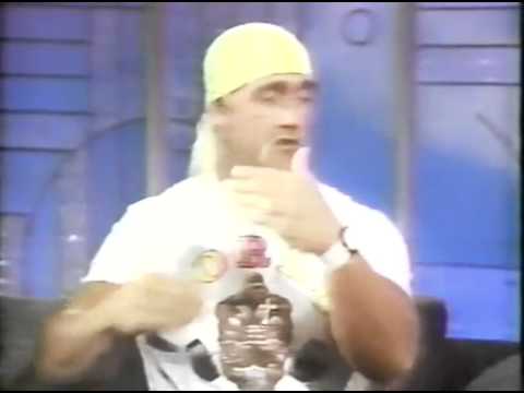 Infamous Hulk Hogan appearance on Arsenio Hall Show in 1991