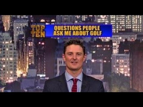 Justin Rose presents the Top Ten List with David Letterman