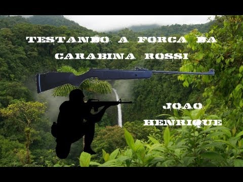 testando força da carabina rossi dione plus 5.5