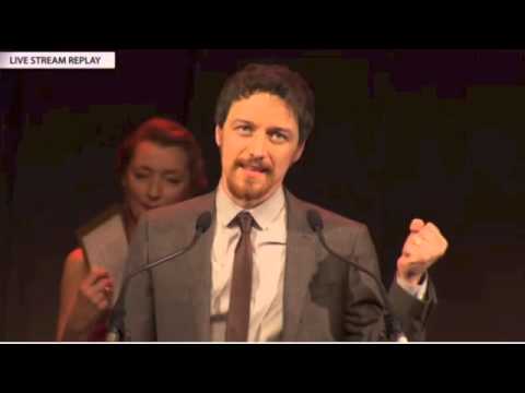 James McAvoy wins Best Actor for Filth at the 2013 BIFA Awards