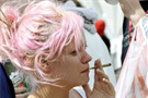 Lily Allen allegedly sparks a doob at Glastonbury in 2008.