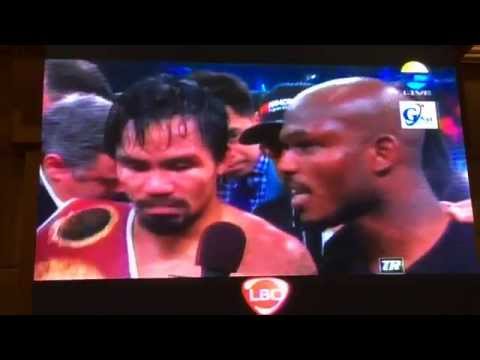 Manny Pacquiao versus Timothy Bradley 2 Post Fight Interview MGM Grandby HourPhilippines.com