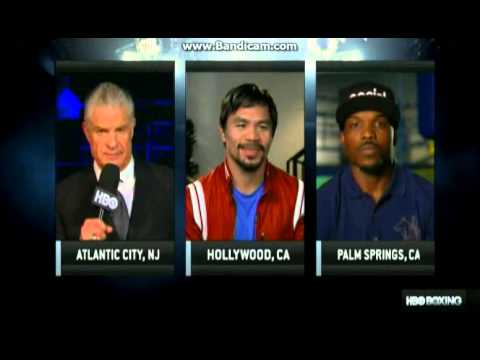 Manny Pacquiao-Timothy Bradley interview on HBO