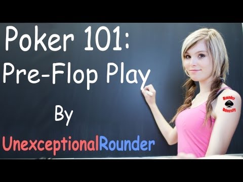 Texas Holdem Poker Strategy - Preflop Lesson - Pre Flop Poker Coaching - Poker 2013 Cash Game