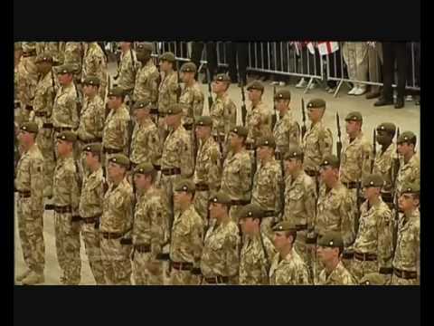 Muslim Extremists Abuse Royal Anglian Troops After Afghanistan Return, Barking- London  2010