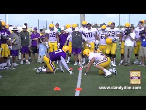 LSU Football Big Cat Drill August 9, 2013