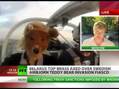 Airbjörn! Belarus brass axed as Swedish paratrooping teddies invade