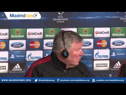 Alex Ferguson & David De Gea Press Conference, Real Madrid - Manchester United