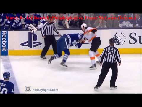 Top Ten NHL Hockey Fights of March 2014 {HD}