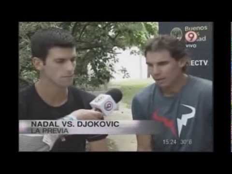 Rafa Nadal and Novak Djokovic Interview before an Exhibition in Buenos Aires 24/11/13