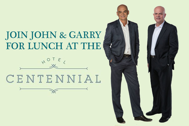 Click here to see how you can join John & Garry for lunch!