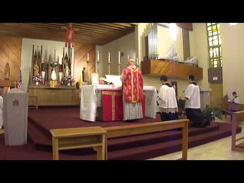 Traditional Latin Mass - Sanctus & Consecration