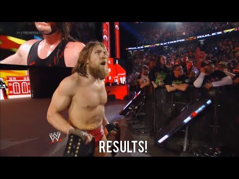 WWE Extreme Rules 2014 Daniel Bryan vs Kane WWE World Heavyweight Title Extreme Rules Match Results!