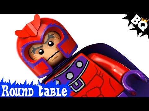 LEGO X-Men Magneto Minifigure Comparison Round Table