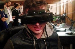 The developer edition of the Meta glasses.