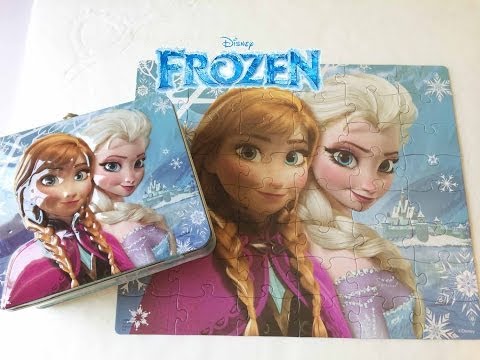 Frozen Elsa and Anna Lunchbox and Puzzle