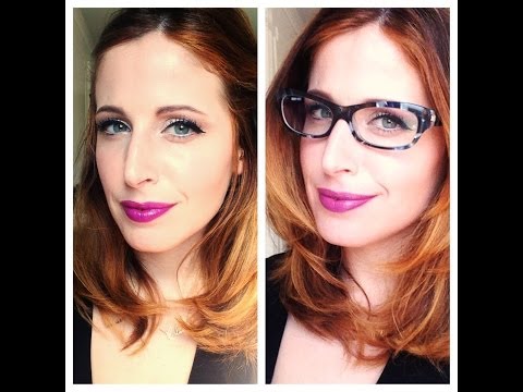 Tutorial Trucco Radiant Orchid e Occhiali