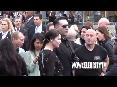 Johnny Depp, Marilyn Manson, Kate Mara, Morgan Freeman and more at Transcendence Premiere in LA