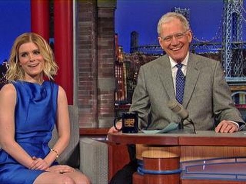 David Letterman - Kate Mara Forgets Her Pants