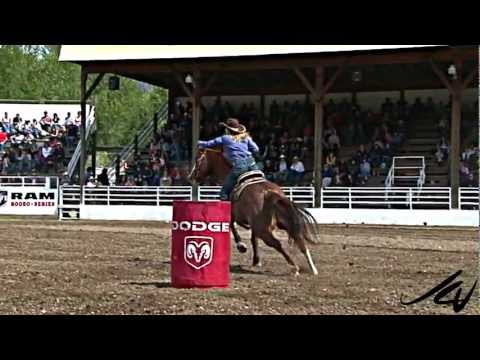 Canadian Barrel Racing Action