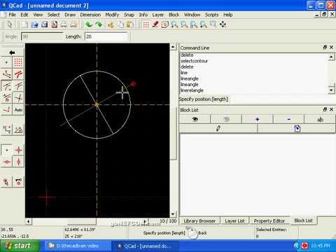 Beginner's CAD QCad tutorial