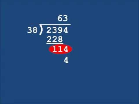 Long Division With Two Digit Divisor