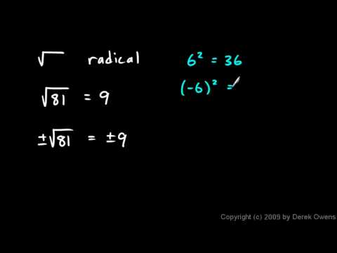 Algebra 1  11.3a - Rational Square Roots