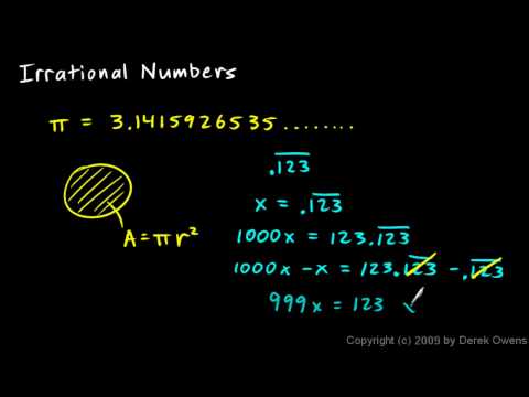 Algebra 1 11.4a - Irrational Numbers and Square Roots