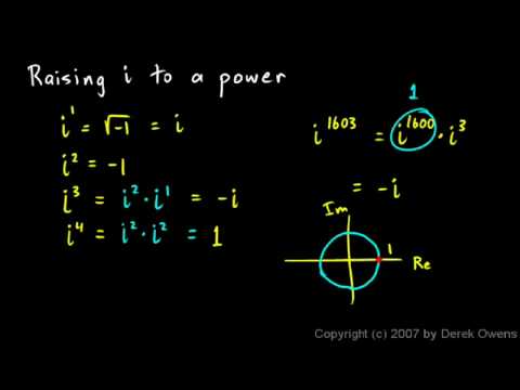 Complex Numbers, Part 5 - The Imaginary Unit