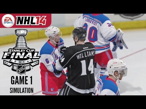 2014 Stanley Cup Final: Rangers vs Kings - Game 1 Sim (NHL 14)