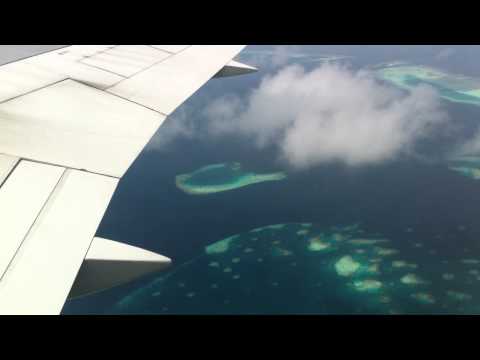 Takeoff from Malé (Maldives) with a Condor Boeing 767