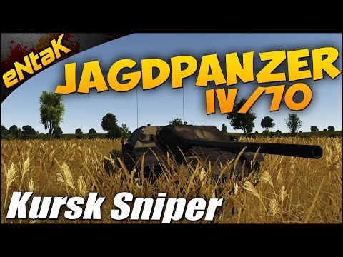 War Thunder Tanks - Jagdpanzer IV/70 Tank Gameplay - Kursk Sniper