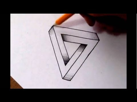 How To Draw The Impossible Triangle - Optical Illusion