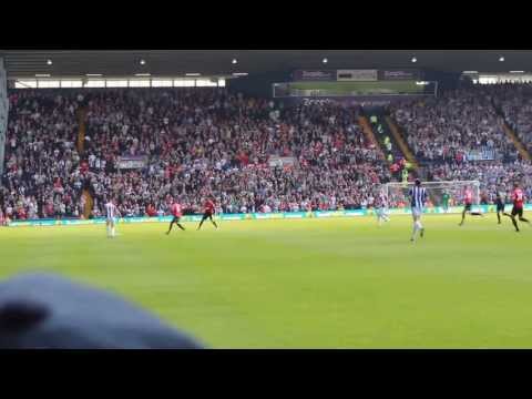 WBA VS MAN UNITED FIGHTS FLARES GOALS