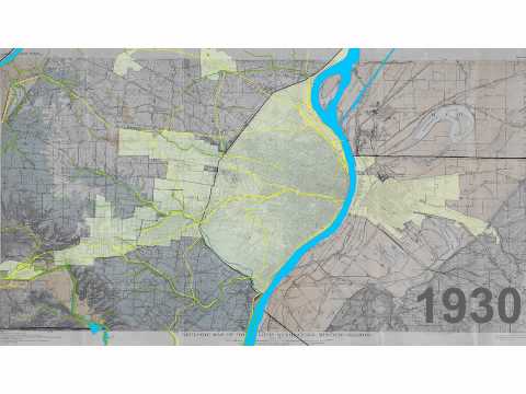 MAP 1: Incorporation in Greater St. Louis, 1900-1950