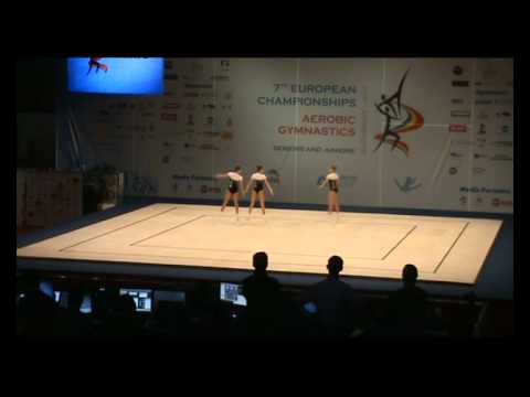 EM 2011 Sports Aerobics  HUNGARY 2   Szorenyi Agota Nagy Dorina Bako Anett