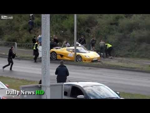 Sport Car Koenigsegg crash in Poland 30 06 2013 HD