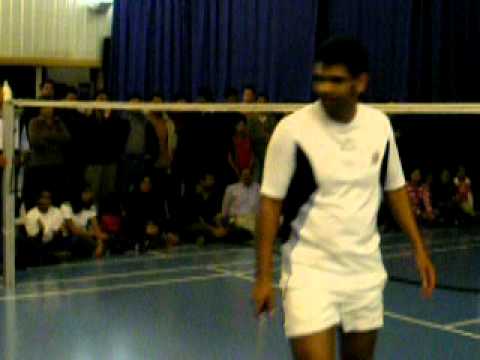 Indo Swiss Sports Club - Intl Badminton Tournament -Double finals - 1st game